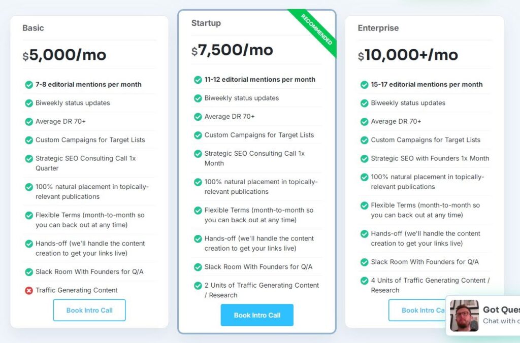 Blue Tree Digital pricing