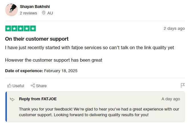 fatjoe review on trustpilot