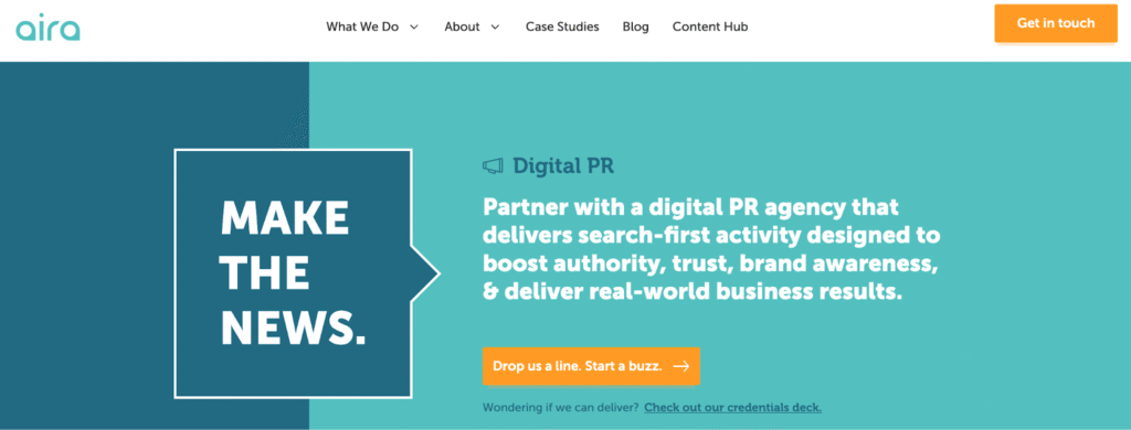Aira digital pr link building agency