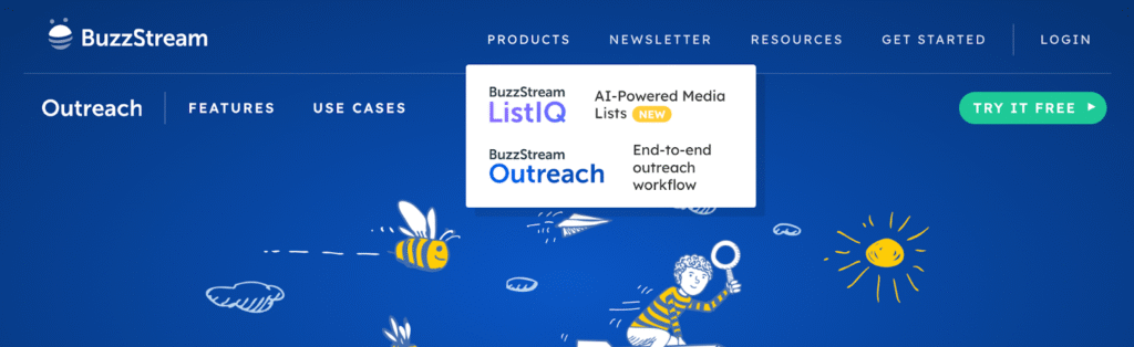 BuzzStream dashboard
